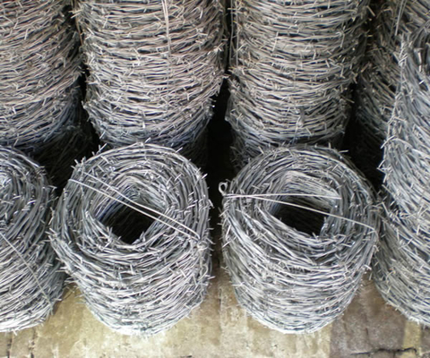 12x14BWG ha galvanizzato la corda d'acciaio del filo spinato del doppio filo non che arrugginisce